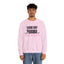 Light Pink "Spooky Perrona" - Unisex Crewneck Sweatshirt